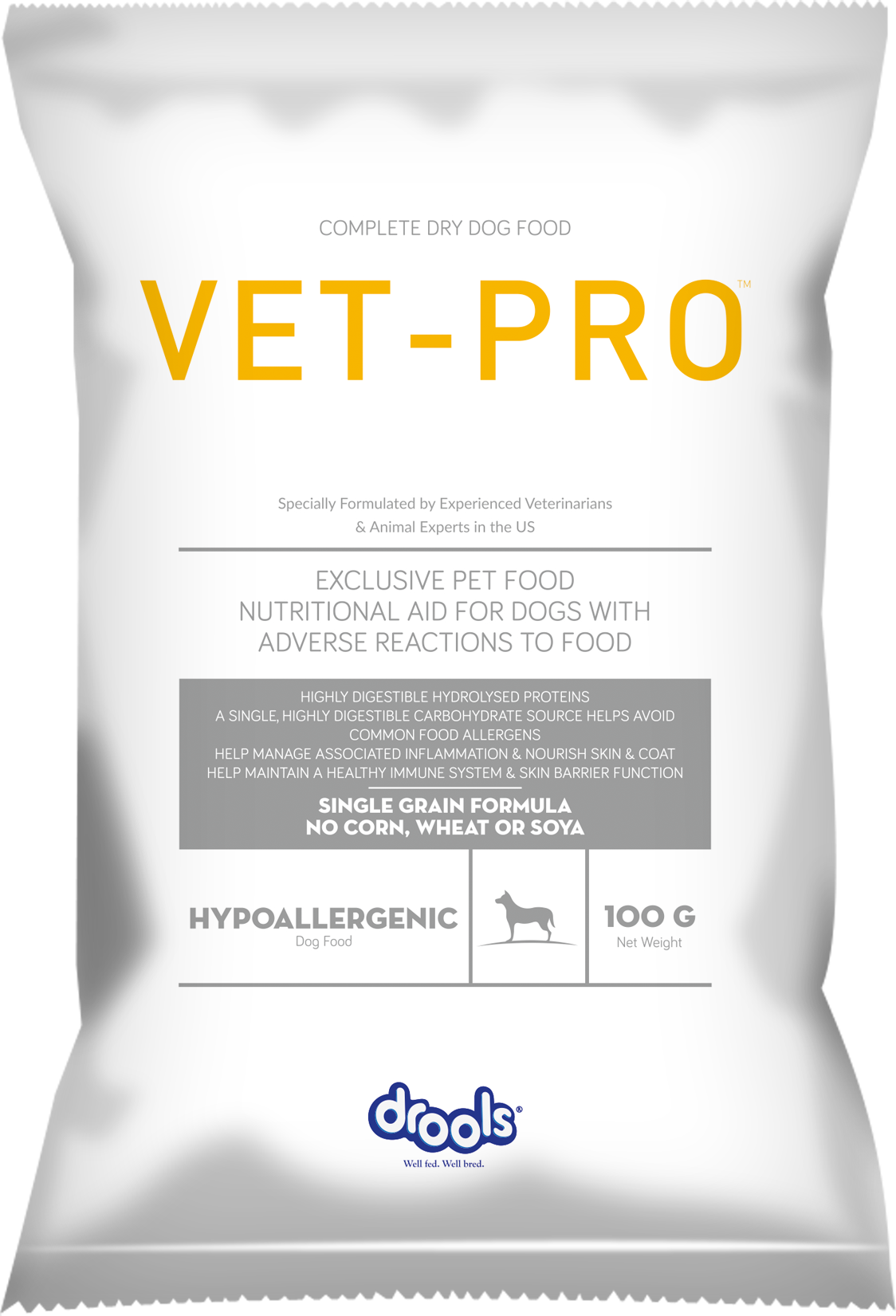 Drools VET PRO Hypoallergenic Adult Dog Dry Food