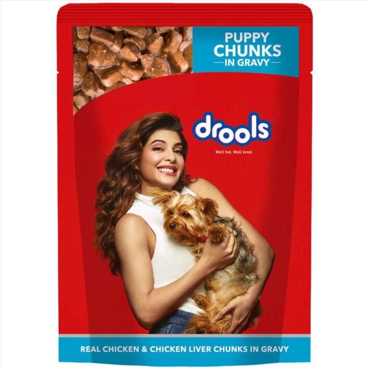 Drools Chicken & Liver Chunks in Gravy Puppy Wet Food (150g)