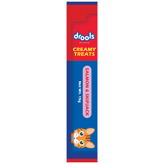 Drools Salmon & Skipjack Creamy Cat Treats (15g)