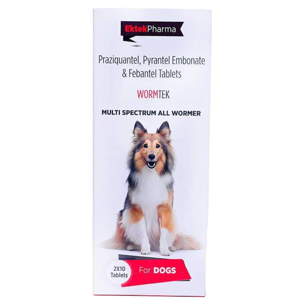 Ek Tek Wormtek Deworming Tablets for Dogs